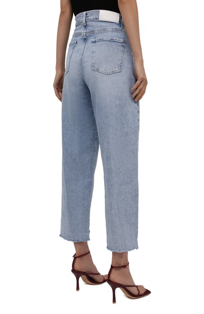Джинсы 7 FOR ALL MANKIND светло-голубого цвета по цене 23000 руб., арт. JSDYB75TL0, фото 4 Джинсы 7 FOR ALL MANKIND, арт. JSDYB75TL0, фото 4