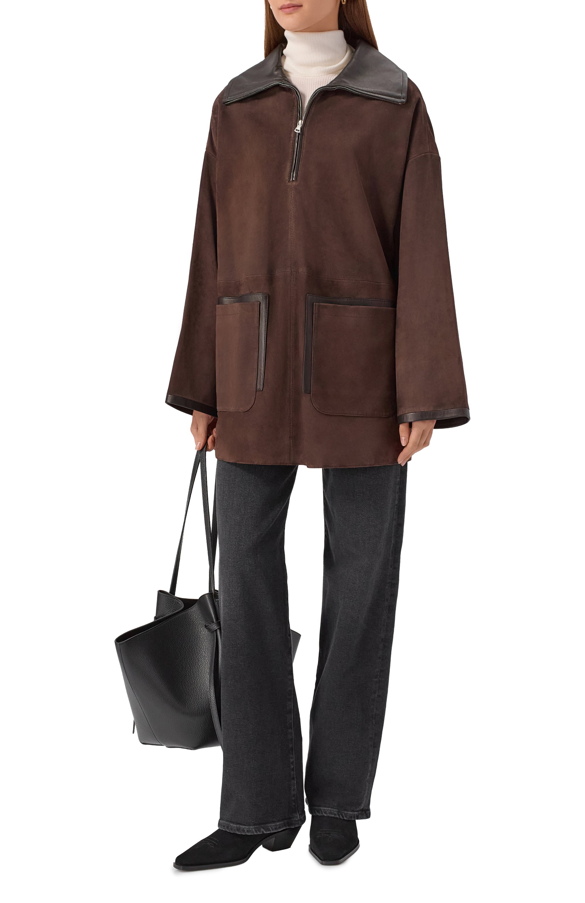 Замшевая куртка 12 STOREEZ коричневого цвета по цене 120000 руб., арт. 122010, фото 2 Замшевая куртка 12 STOREEZ, арт. 122010, фото 2