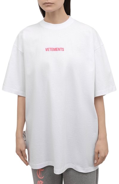 Хлопковая футболка VETEMENTS, арт. UE52TR120W 1602/W, фото 3