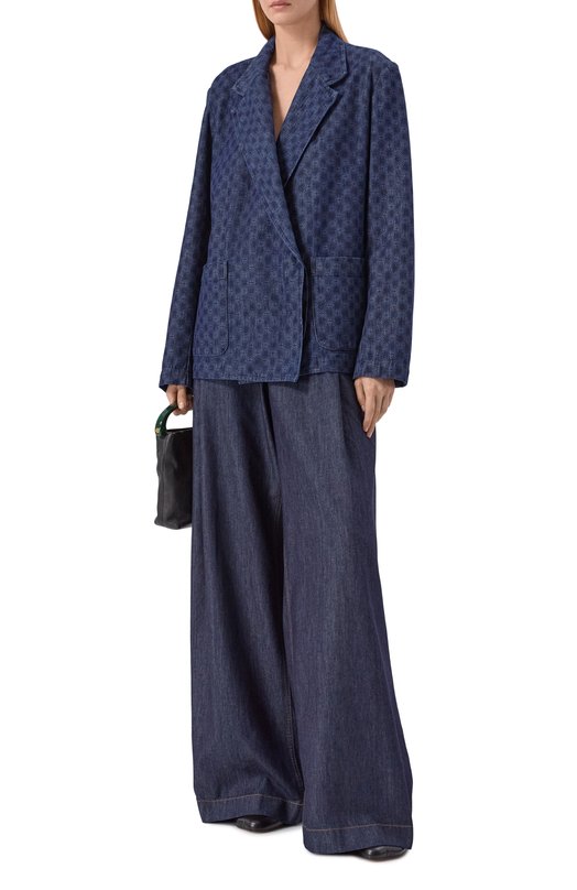 Джинсовый жакет Dries Van Noten 130516/3387 Синий  130516/3387 Фото 2