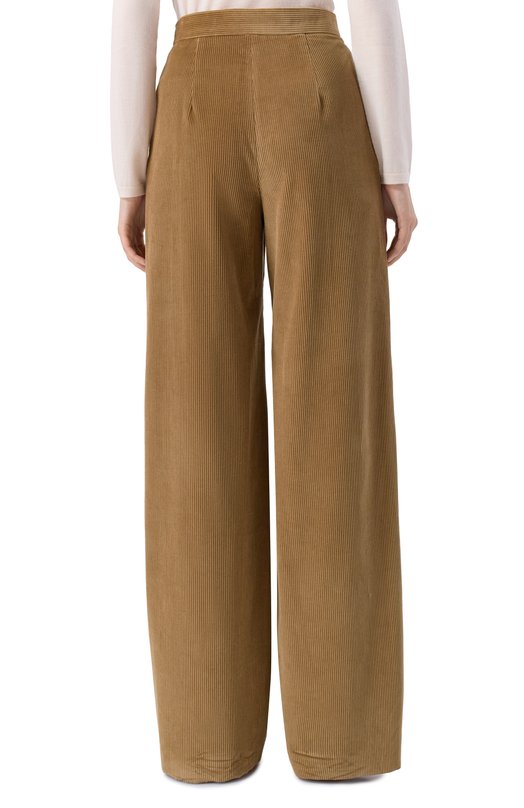 Вельветовые брюки Max Mara Studio FARETRA Коричневый  FARETRA Фото 4