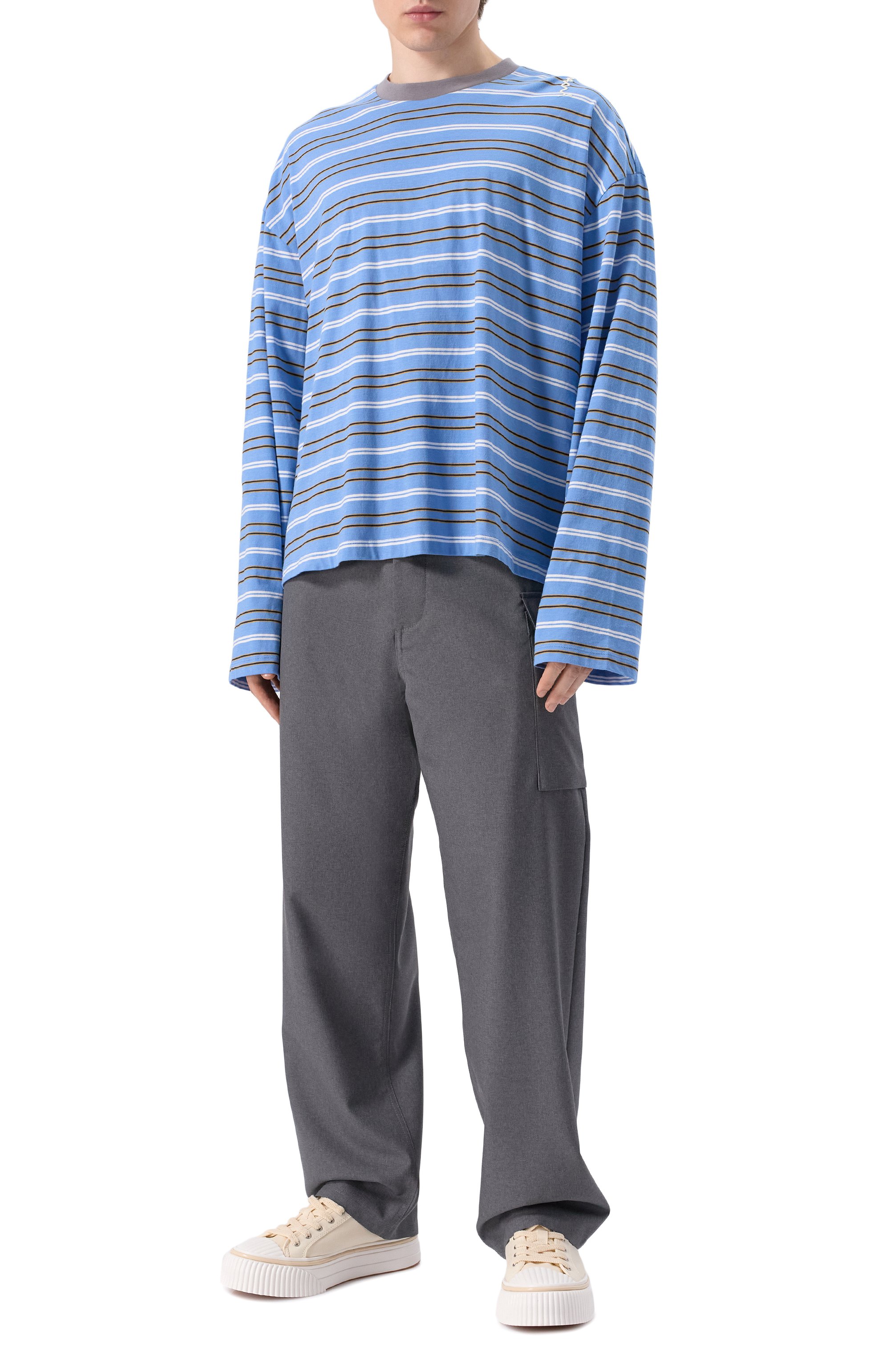 Шерстяные брюки MARNI, арт. PUMU0095SU/TW839, фото 2