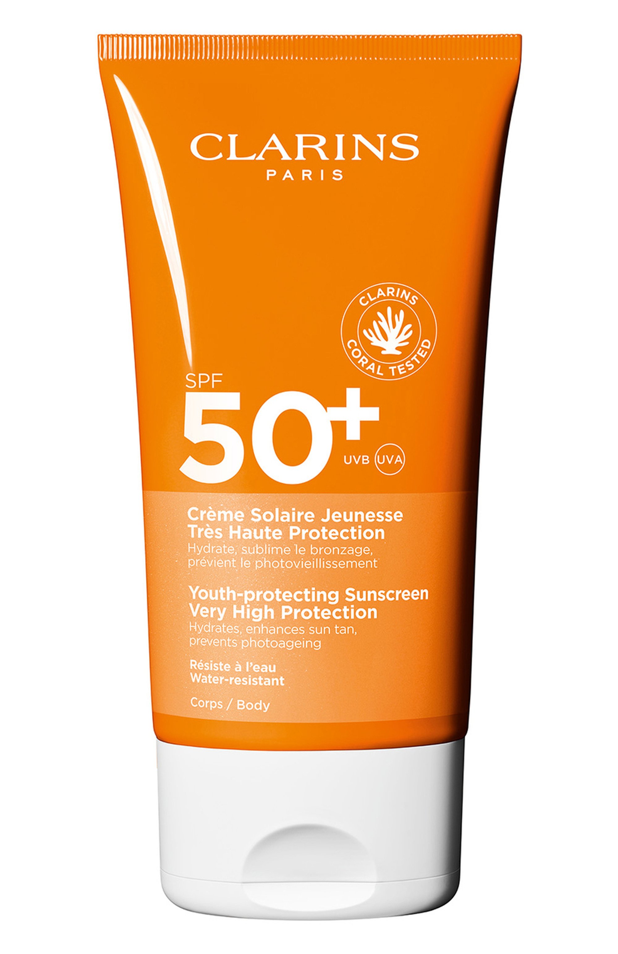 Солнцезащитный крем для тела sun care spf50+ (150ml) CLARINS, арт. 80111689, фото 1
