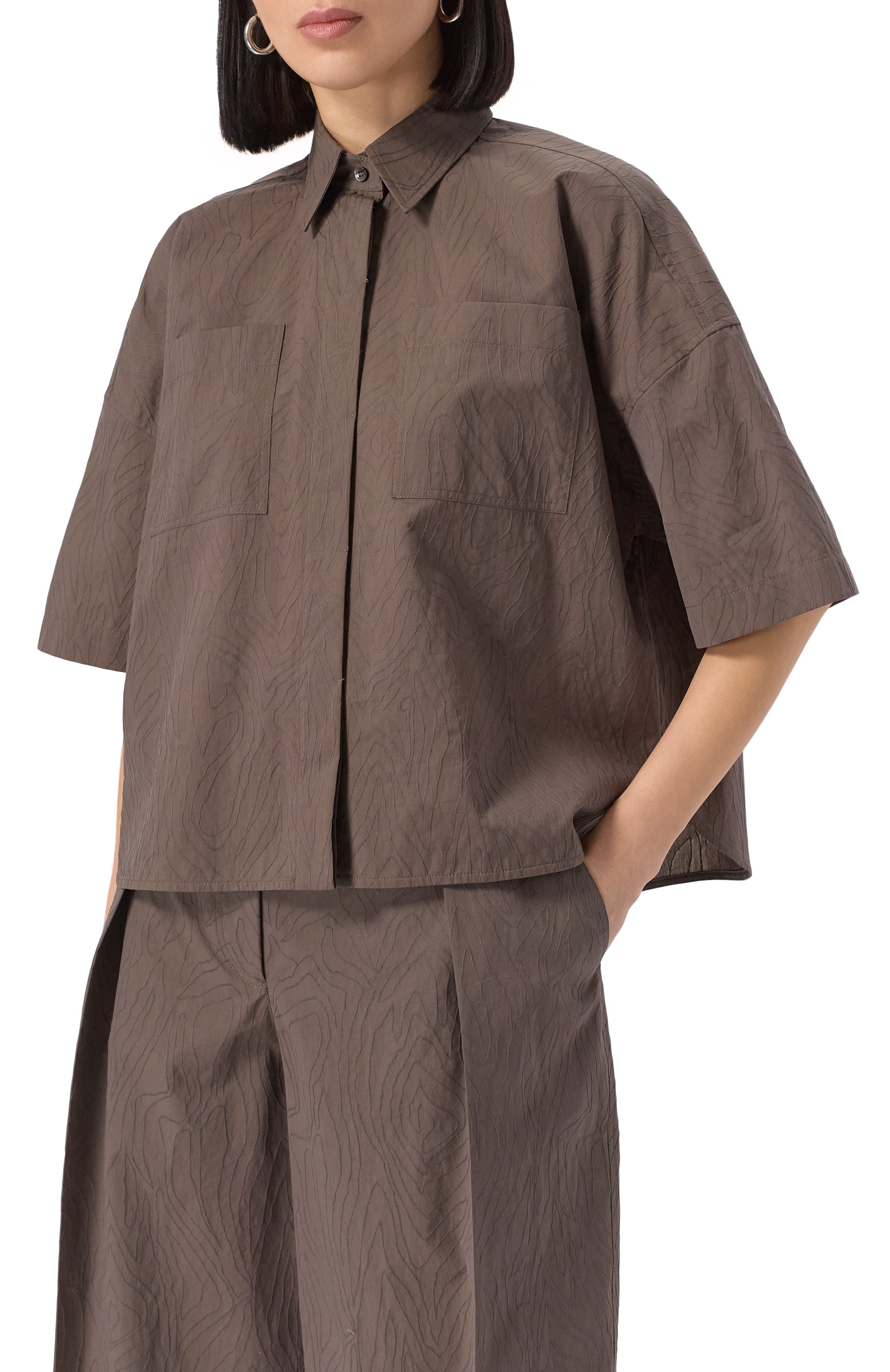 Хлопковая рубашка BRUNELLO CUCINELLI, арт. MQ994HH206, фото 3