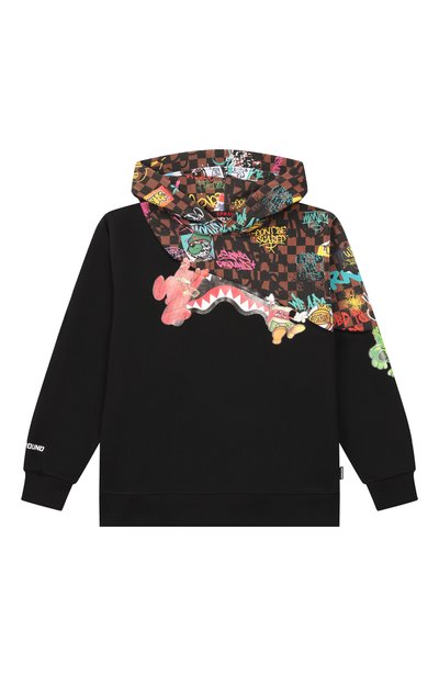 Хлопковое худи SPRAYGROUND, арт. SPY1503G/HANG IN THERE GRAFFITI REGULAR H00DIE