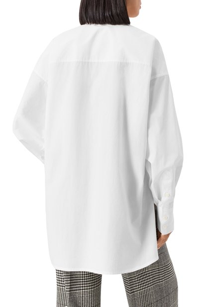 Хлопковая рубашка DOLCE & GABBANA белого цвета по цене 79150 руб., арт. F5N84T/FU5GK, фото 4 Хлопковая рубашка DOLCE & GABBANA, арт. F5N84T/FU5GK, фото 4