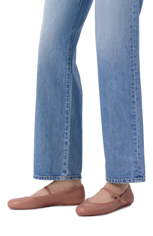 Кожаные балетки Carla Gianvito Rossi G22223.05G0M.NAPPRAL Бежевый  G22223.05G0M.NAPPRAL Фото 2