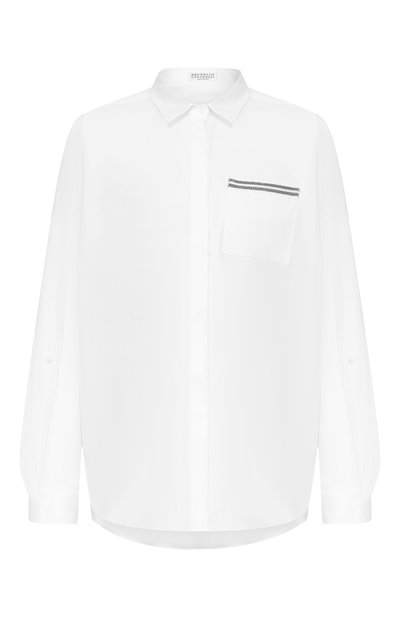Женская хлопковая рубашка BRUNELLO CUCINELLI, арт. M0091MD516