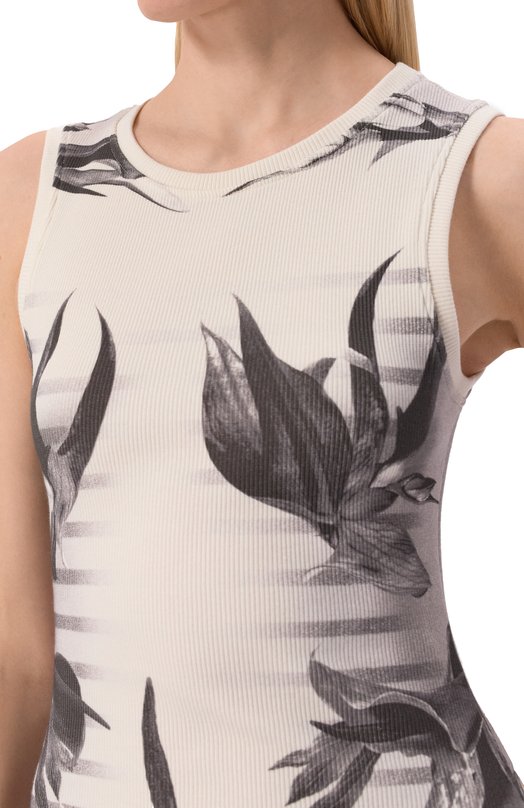 Хлопковое платье Jean Paul Gaultier 25/33-F-R0360-J579 Кремовый  25/33-F-R0360-J579 Фото 5