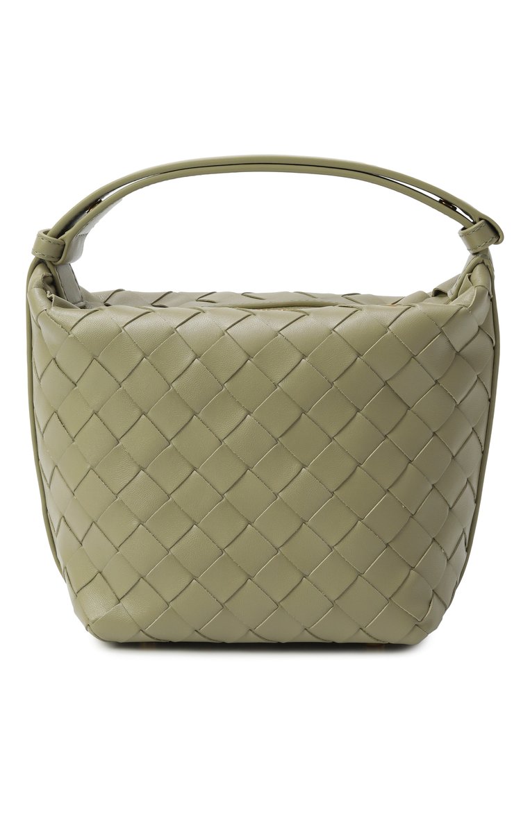 Женская сумка wallace BOTTEGA VENETA светло-зеленого цвета, арт. 776781/V3IV1 | Фото 6 (Размер: small; Материал: Натуральная кожа; Автоматизация состава: Проставлено; Автоматизация ТО: Проставлено)