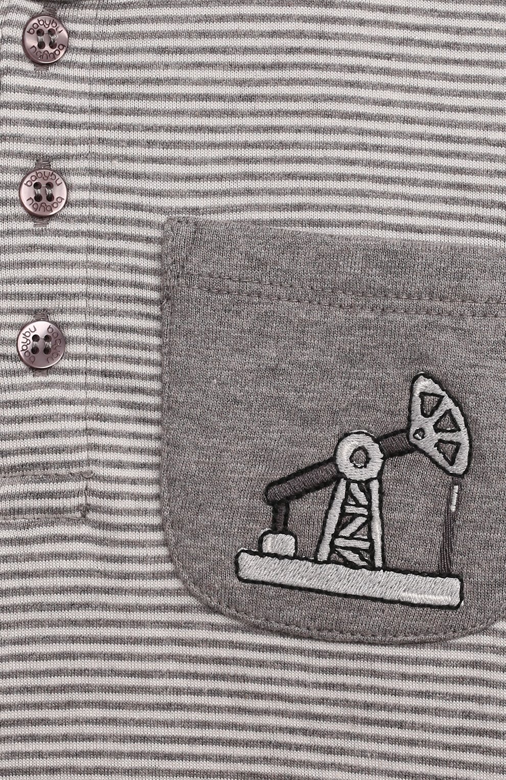 Хлопковый лонгслив BABYBU, арт. BI-D1012W22, фото 3