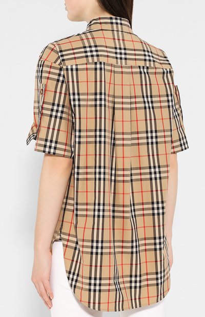 Хлопковая рубашка BURBERRY, арт. 8014223, фото 4
