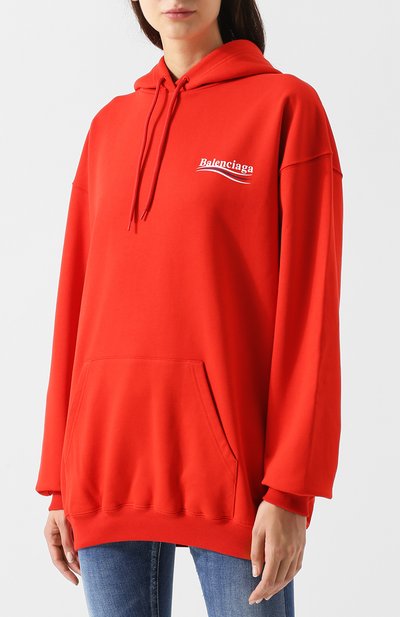 Хлопковая толстовка свободного кроя с капюшоном BALENCIAGA, арт. 528350/TBV14, фото 3