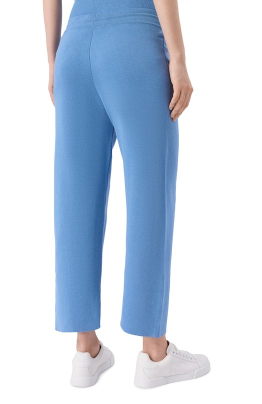 Брюки из шелка и хлопка MVST WS61-604MU Голубой  WS61-604MU Фото 4