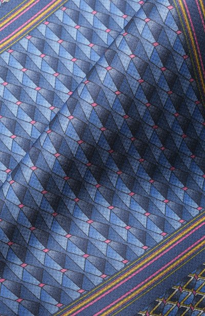 Шелковый платок ZILLI темно-синего цвета по цене 8995 руб., арт. 51612/HANDKERCHIEF, фото 2 Шелковый платок ZILLI, арт. 51612/HANDKERCHIEF, фото 2