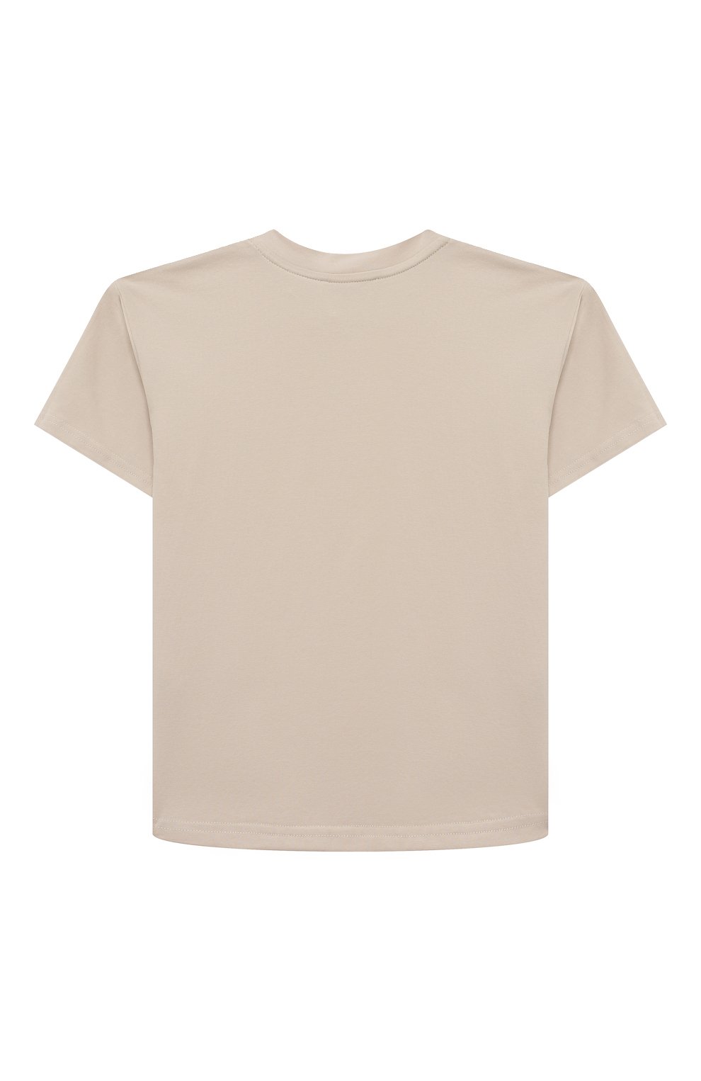 Хлопковая футболка MUMOFSIX бежевого цвета по цене 5750 руб., арт. MOSSS22T_TS01, фото 2 Хлопковая футболка MUMOFSIX, арт. MOSSS22T_TS01, фото 2