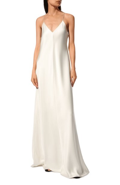 Атласное платье THE ROW белого цвета по цене 556500 руб., арт. 1267W441, фото 3 Атласное платье THE ROW, арт. 1267W441, фото 3