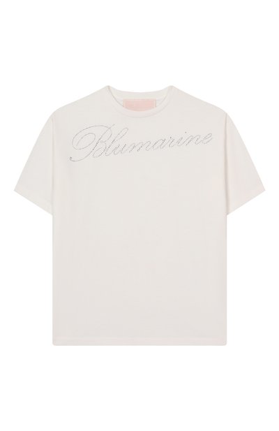 Хлопковая футболка BLUMARINE, арт. BFTS008.0.JF056/14A-16A, фот�о 1