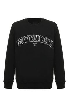 Мужской хлопковый свитшот GIVENCHY черного цвета, арт. BMJ0H63Y78 | Фото 1 (Рукава: Длинные; Региональные ограничения белый список (Axapta Mercury): Не проставлено; Длина (для топов): Стандартные; Принт: С принтом; Мужское Кросс-КТ: свитшот-одежда; Материал сплава: Проставлено; Нос: Не проставлено; Материал внешний: Хлопок; Драгоценные камни: Проставлено; Стили: Кэжуэл)