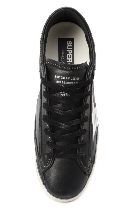 Кожаные кеды Super-Star Golden Goose Deluxe Brand GMF00101.F006896 Чёрный  GMF00101.F006896 Фото 6