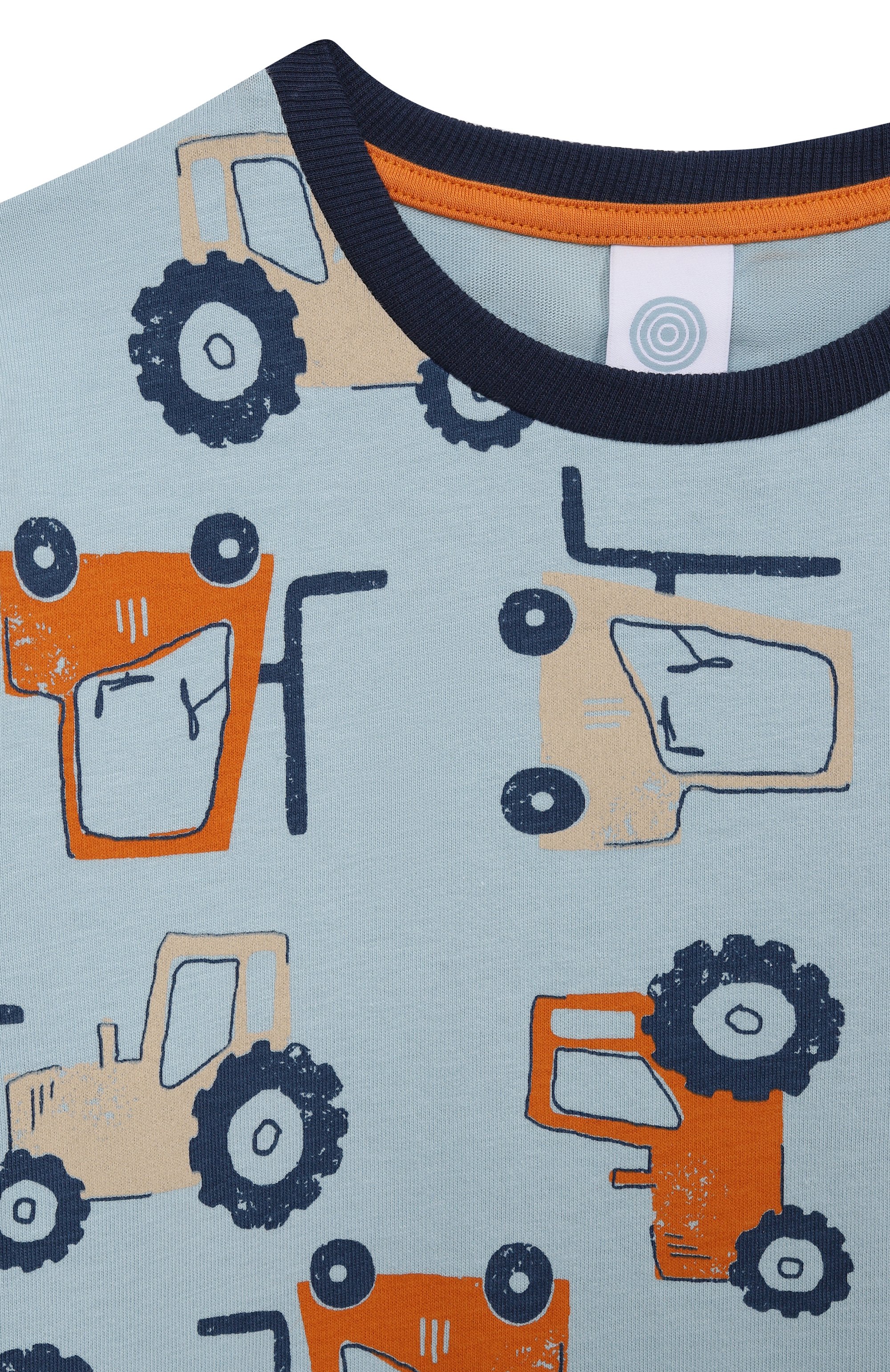 Хлопковая пижама SANETTA голубого цвета по цене 8195 руб., арт. 233625, фото 6 Хлопковая пижама SANETTA, арт. 233625, фото 6