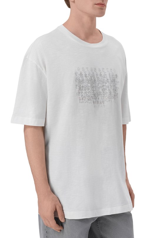 Хлопковая футболка Maison Margiela S50GC0732/M20164 Белый  S50GC0732/M20164 Фото 3