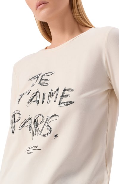 Хлопковый лонгслив WEEKEND MAX MARA, арт. REN0IR, фото 5