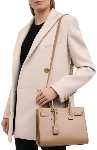 Сумка sac de jour baby SAINT LAURENT светло-бежевого цвета по цене 385000 руб., арт. 421863/02G9W, фото 5 Сумка sac de jour baby SAINT LAURENT, арт. 421863/02G9W, фото 5