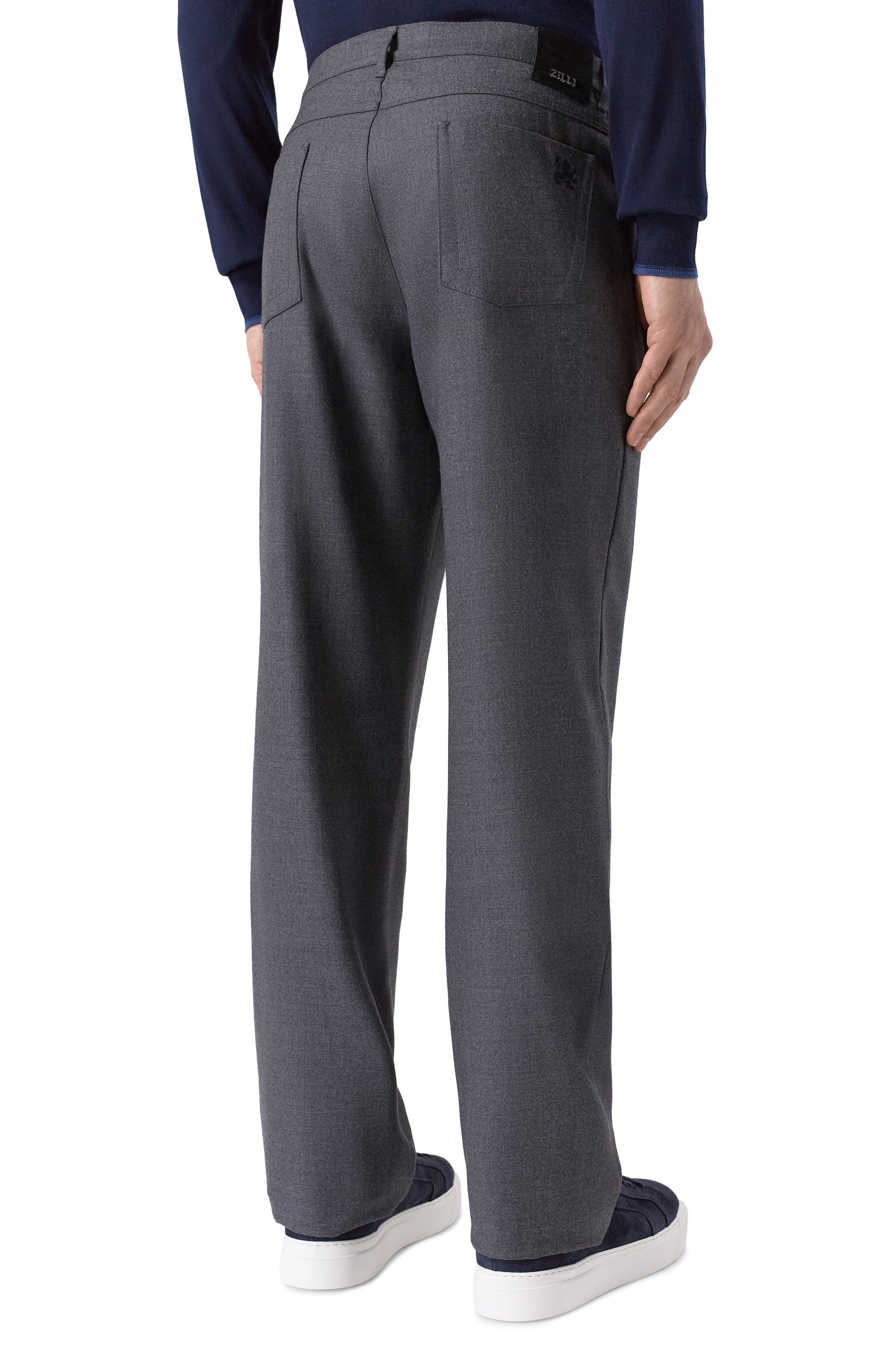 Шерстяные брюки ZILLI, арт. J5T101M0201VSGE00, фото 4