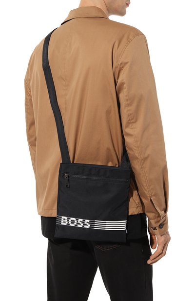 Текстильная сумка BOSS темно-синего цвета по цене 11640 руб., арт. 50498743, фото 2 Текстильная сумка BOSS, арт. 50498743, фото 2