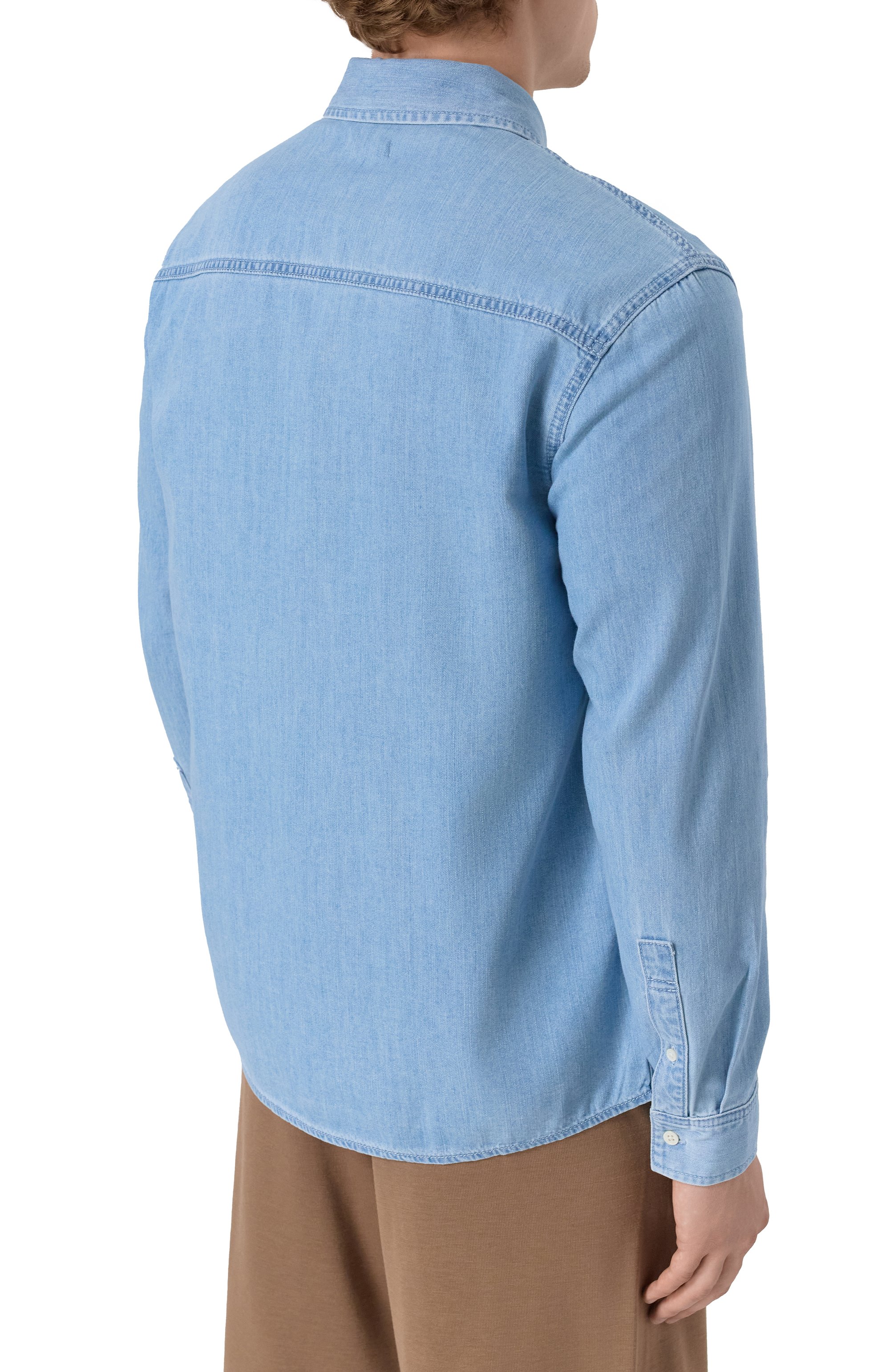 Джинсовая рубашка 12 STOREEZ, арт. 129893, фото 4