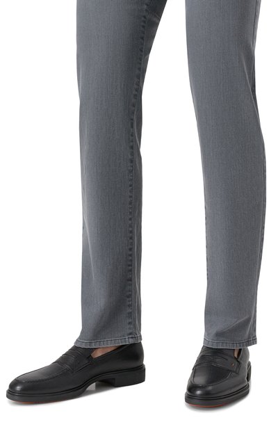 Кожаные пенни-лоферы easy on SANTONI, арт. MGEG18964NEAXPGL, фото 3