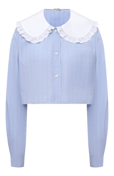 Хлопковая рубашка MIU MIU, арт. MK1570-1SCC-F0012, фото 1