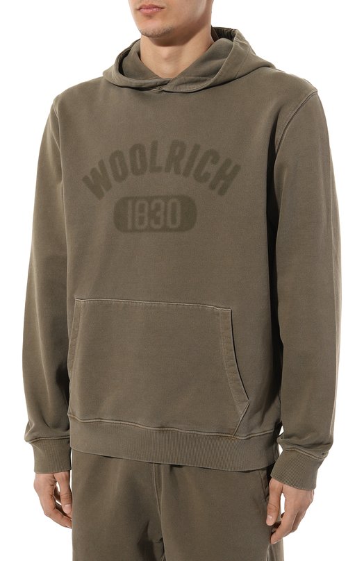 фото Хлопковое худи woolrich