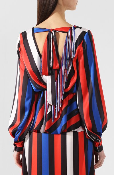 Блузка в полоску MSGM, арт. 2641MDM48 195161, фото 4