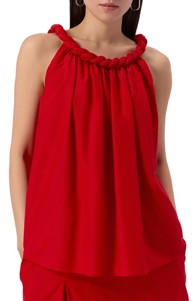 Топ из хлопка и шелка LOULOU DE SAISON, арт. GARIN0, фото 3