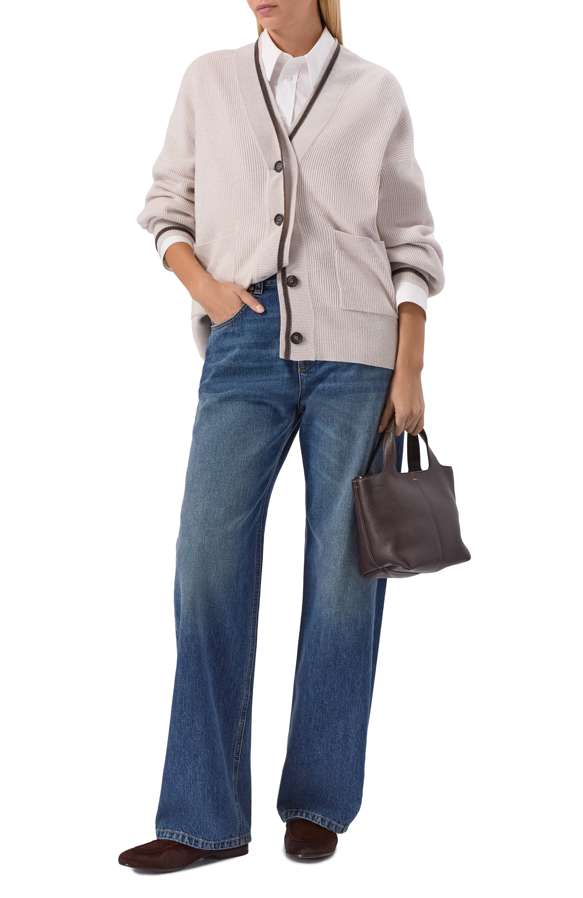 Кожаные лоферы BRUNELLO CUCINELLI, арт. MZLUC3009, фото 3