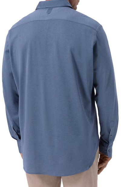 Рубашка из хлопка и лиоцелла CANALI, арт. CSL70B1/GN03485, фото 4