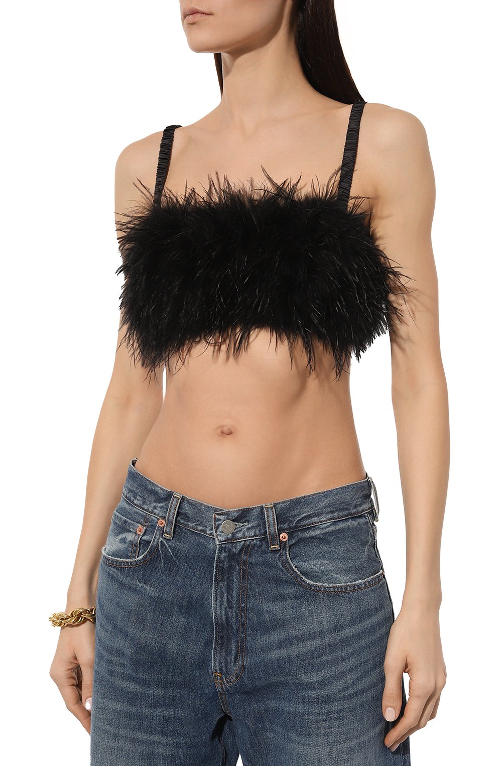 Топ с отделкой перьями LOVE STORIES, арт. L23101224900, фото 3