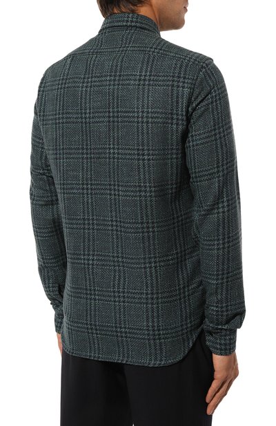 Рубашка из шерсти и шелка KITON, арт. UMCBUBAK0169E16, фото 4