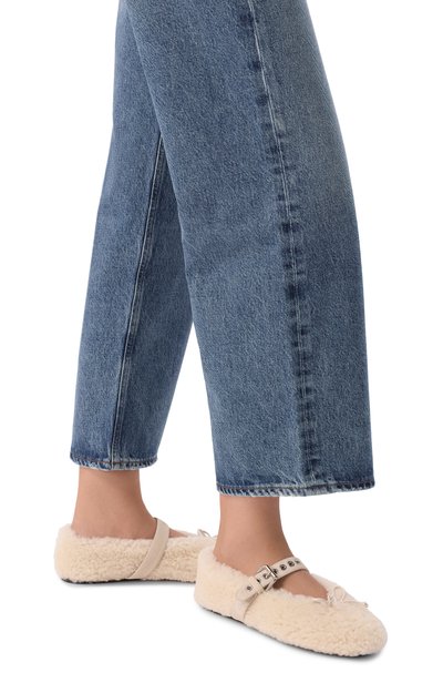 Балетки из овчины MIU MIU, арт. 5F272E/173, фото 2