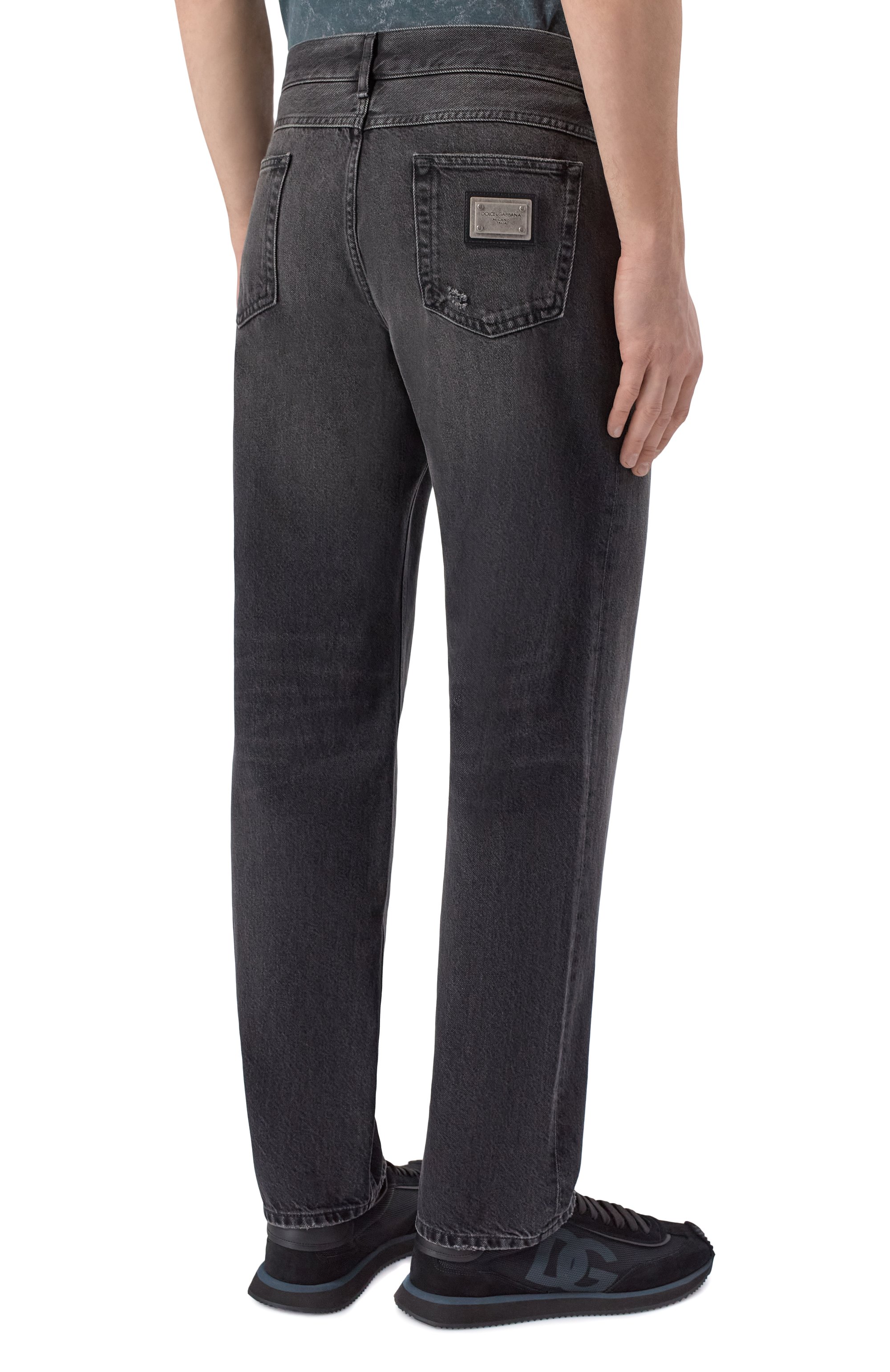 Джинсы luxury DOLCE & GABBANA темно-серого цвета по цене 89950 руб., арт. GYQFCD/G80M9, фото 4 Джинсы luxury DOLCE & GABBANA, арт. GYQFCD/G80M9, фото 4