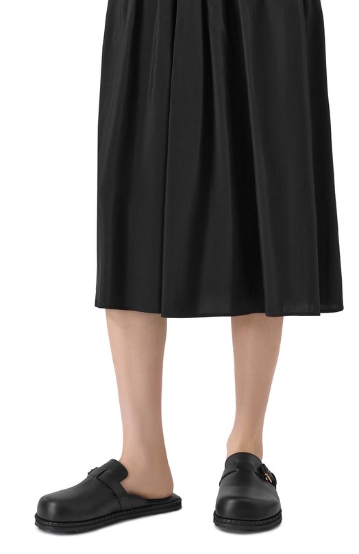 Кожаные сабо Moschino MA10152G10/MF0 Чёрный  MA10152G10/MF0 Фото 2