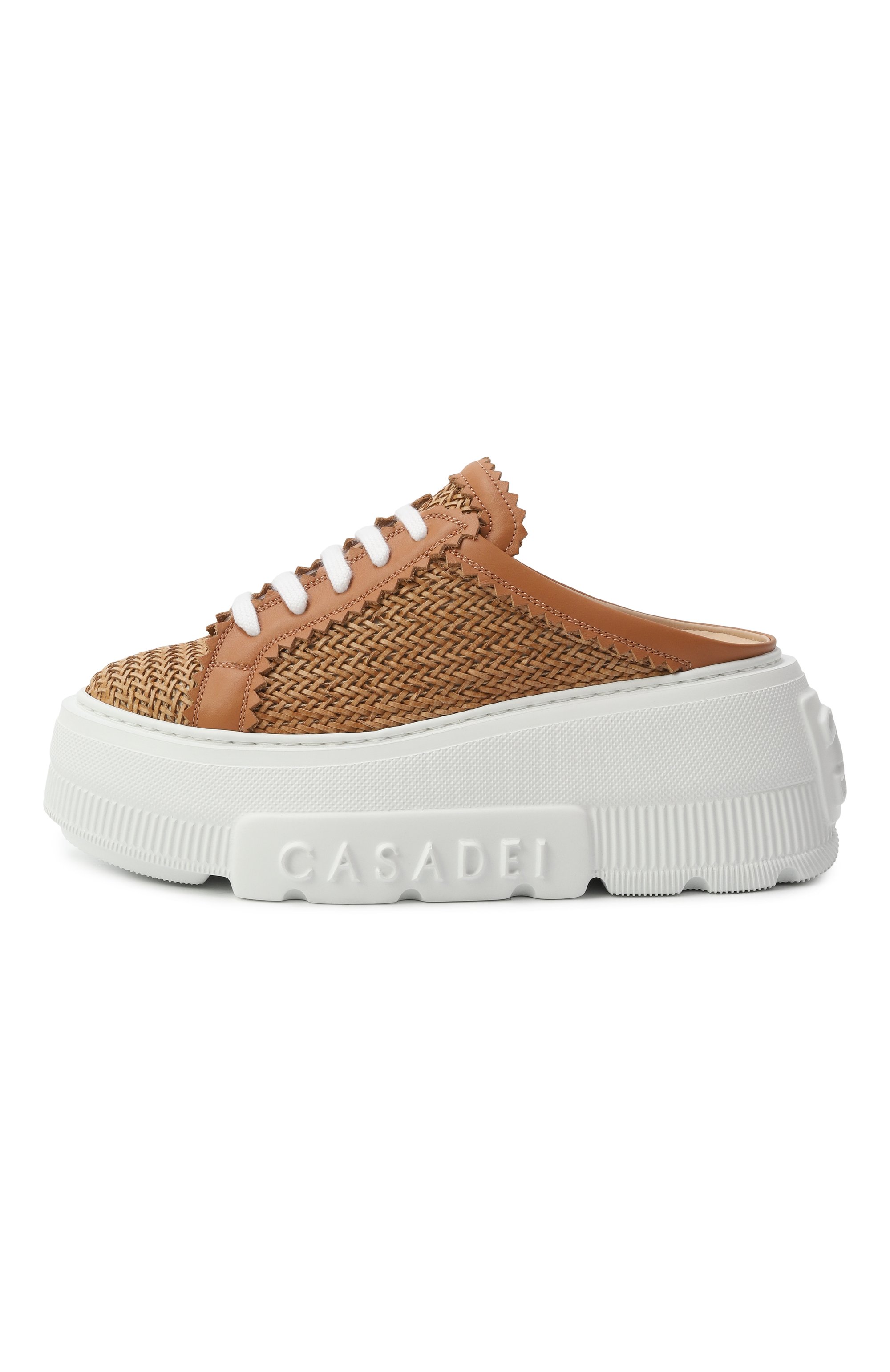 Кеды nexus CASADEI светло-коричневого цвета по цене 66550 руб., арт. 2X068J0701/HAN0I, фото 4 Кеды nexus CASADEI, арт. 2X068J0701/HAN0I, фото 4