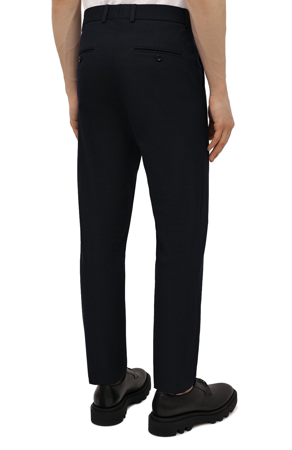 Брюки из хлопка и шерсти LORO PIANA темно-синего цвета по цене 62350 руб., арт. FAL7991, фото 4 Брюки из хлопка и шерсти LORO PIANA, арт. FAL7991, фото 4