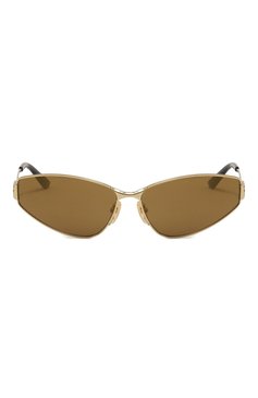 Женские солнцезащитные очки BALENCIAGA золотого цвета, арт. BB0335S 003 | Фото 3 (Нос: Не проставлено; Региональные ограничения белый список (Axapta Mercury): Не проставлено; Материал: Металл; Тип очков: С/з; Очки форма: Cat-eye; Оптика Гендер: оптика-женское)