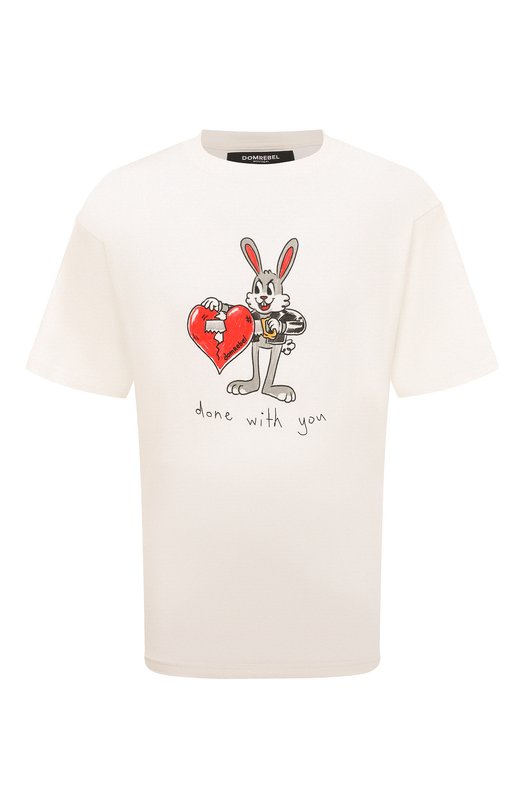 Хлопковая футболка DOMREBEL MBREAKUP/T-SHIRT Белый MBREAKUP/T-SHIRT