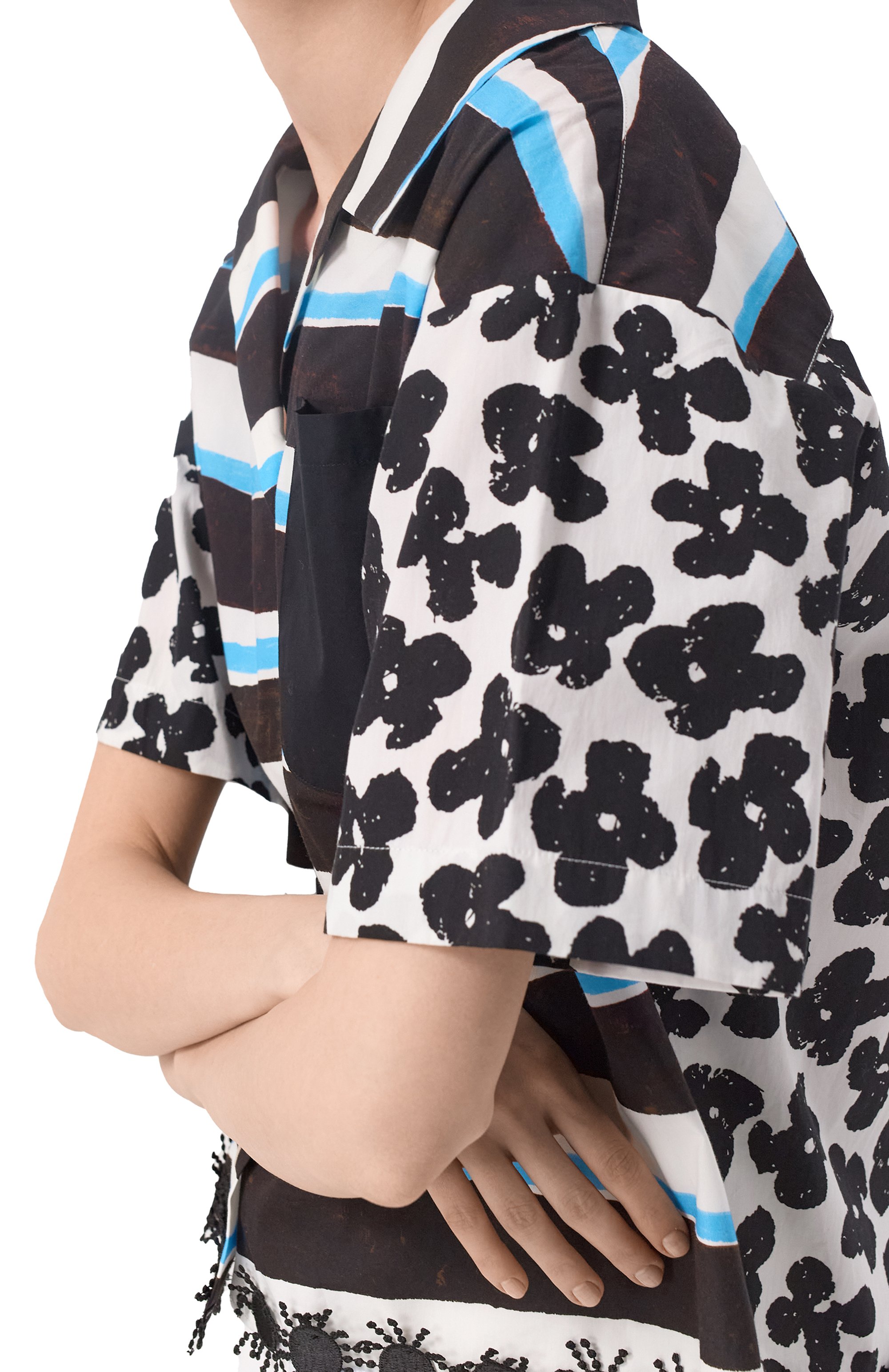 Хлопковая рубашка MSGM, арт. 3841MDE27Y/257150, фото 5