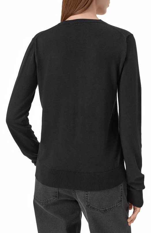 Пуловер из хлопка и кашемира Ann Demeulemeester B0012515/KN055 Чёрный  B0012515/KN055 Фото 4