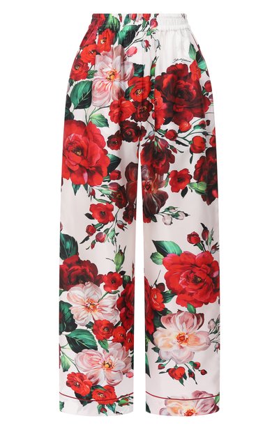 Женские шелковые брюки DOLCE & GABBANA, арт. FTAMPT/IS1ZD